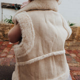 Lulu Biker Vest in Stone