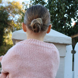 Masie Pom Pom Jumper For Girls in Dusty Pink