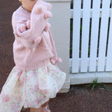 Masie Pom Pom Jumper For Girls in Dusty Pink