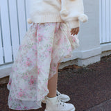 Masie Girls Pom Pom Sweater in Vanilla