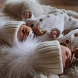 Amelie Baby Cashmere Pom Pom Hat Kids Snow