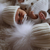 Amelie Baby Cashmere Pom Pom Hat Kids Snow