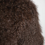 Evangelista Mongolian Fur Shrug Jacket