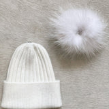 Baby Angora Beanie Snow Mini - Mode & Affaire