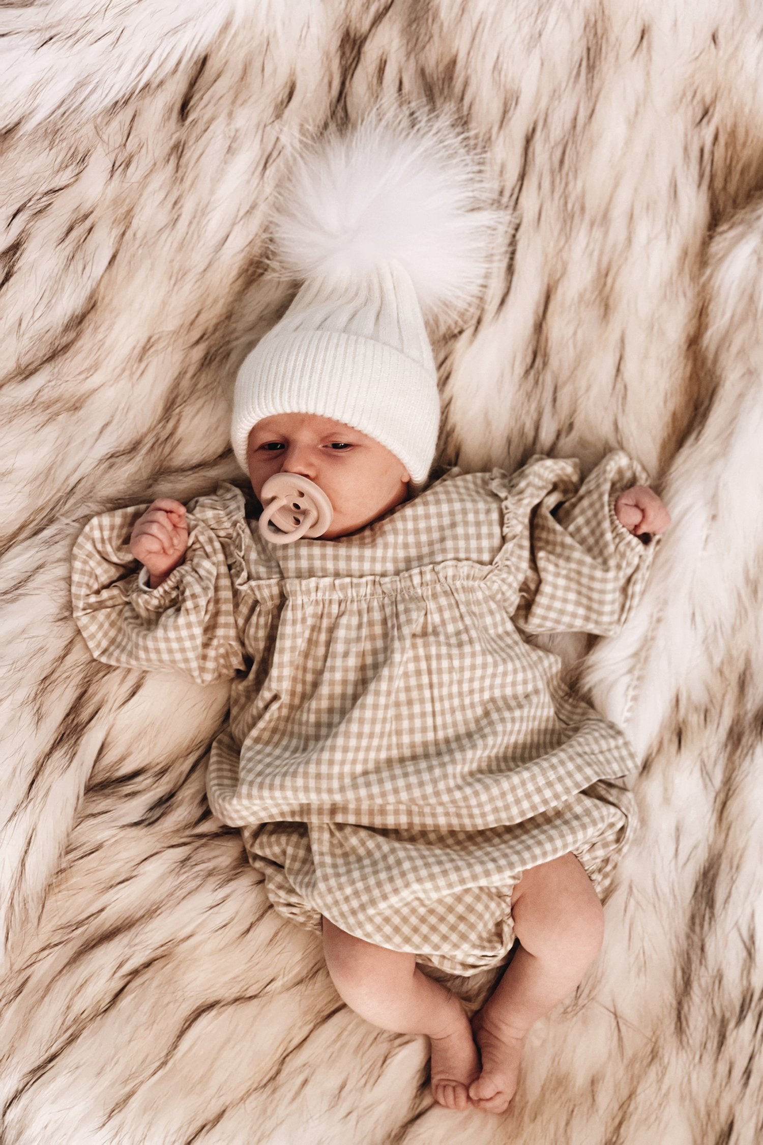 Baby Angora Beanie Snow Mini - Mode & Affaire