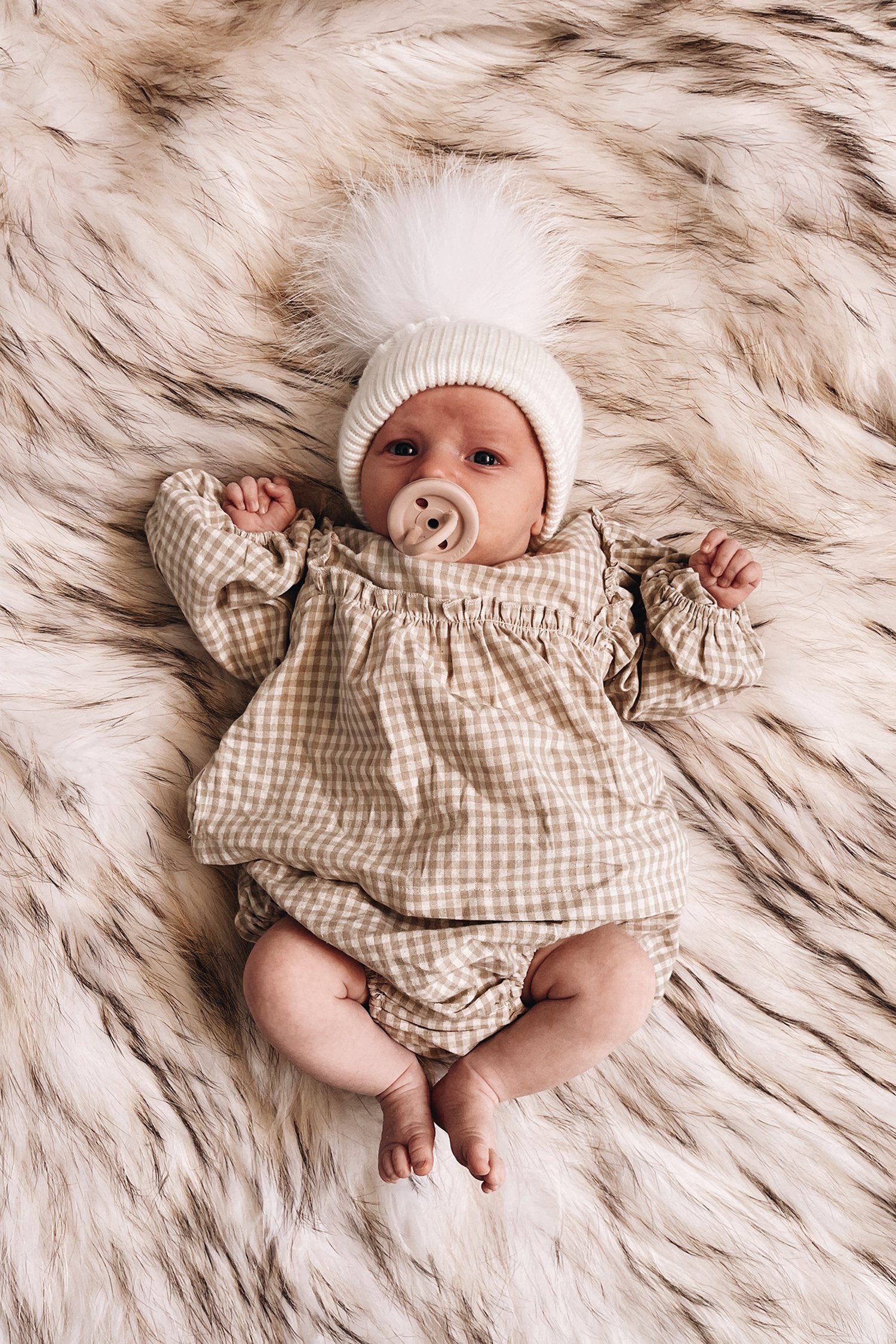 Baby Angora Beanie Snow Mini - Mode & Affaire