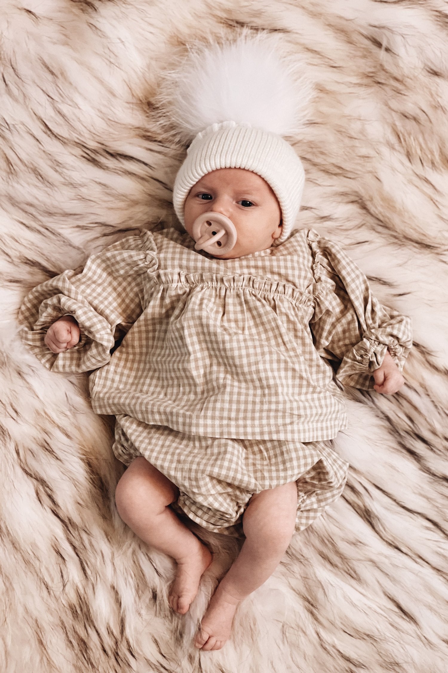 Baby Angora Beanie Snow Mini - Mode & Affaire