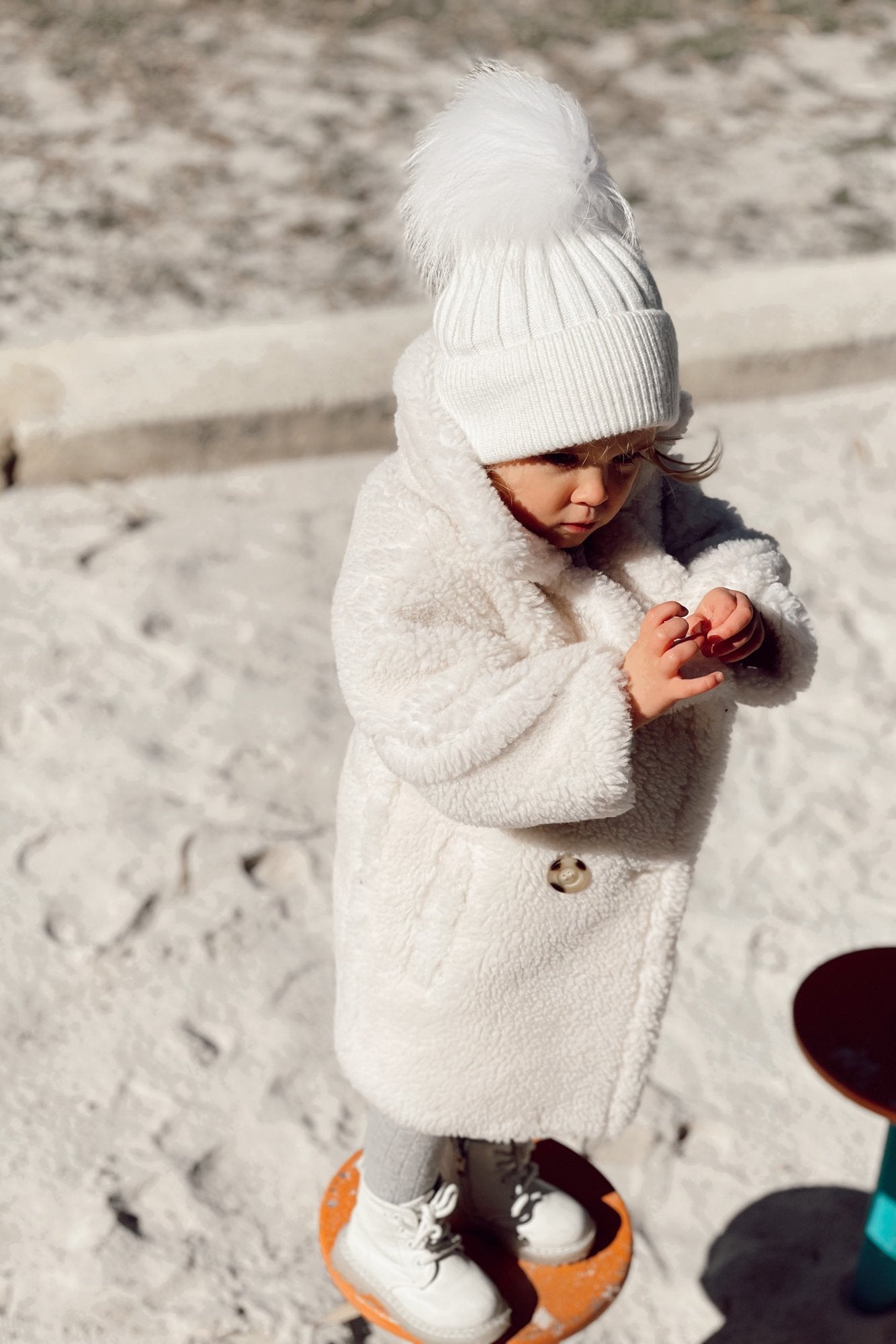 Kids Angora Beanie Snow - Mode & Affaire
