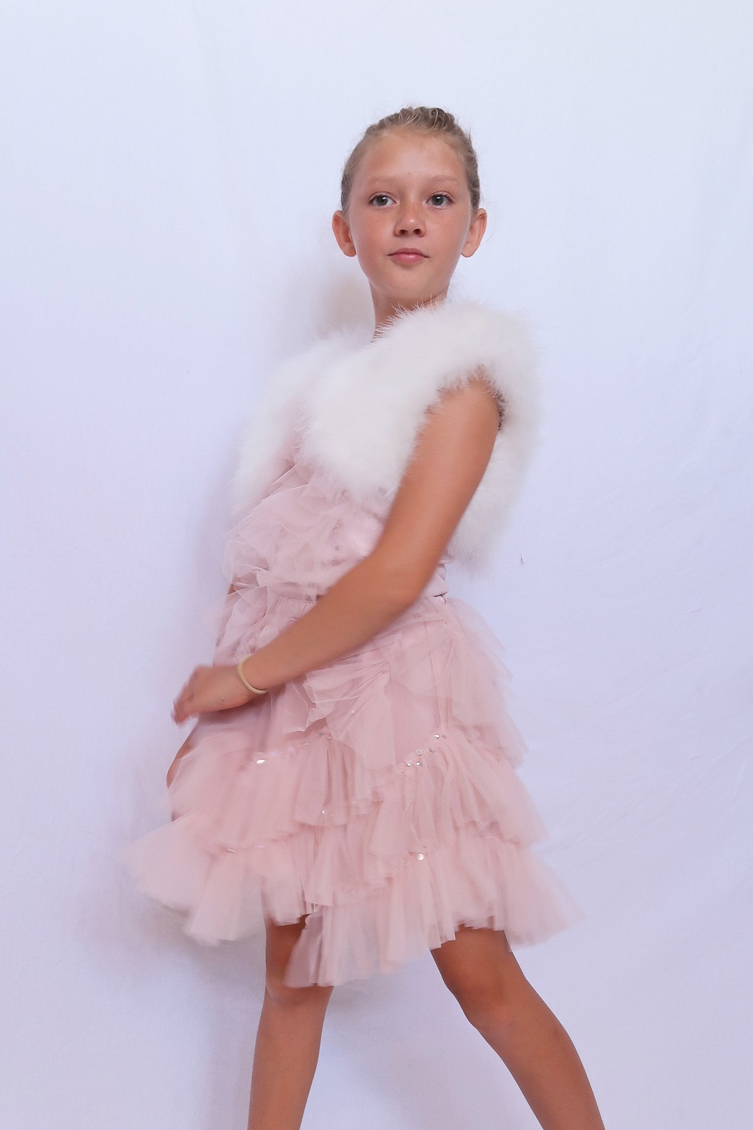Kids Plume Bolero Snow - Mode & Affaire