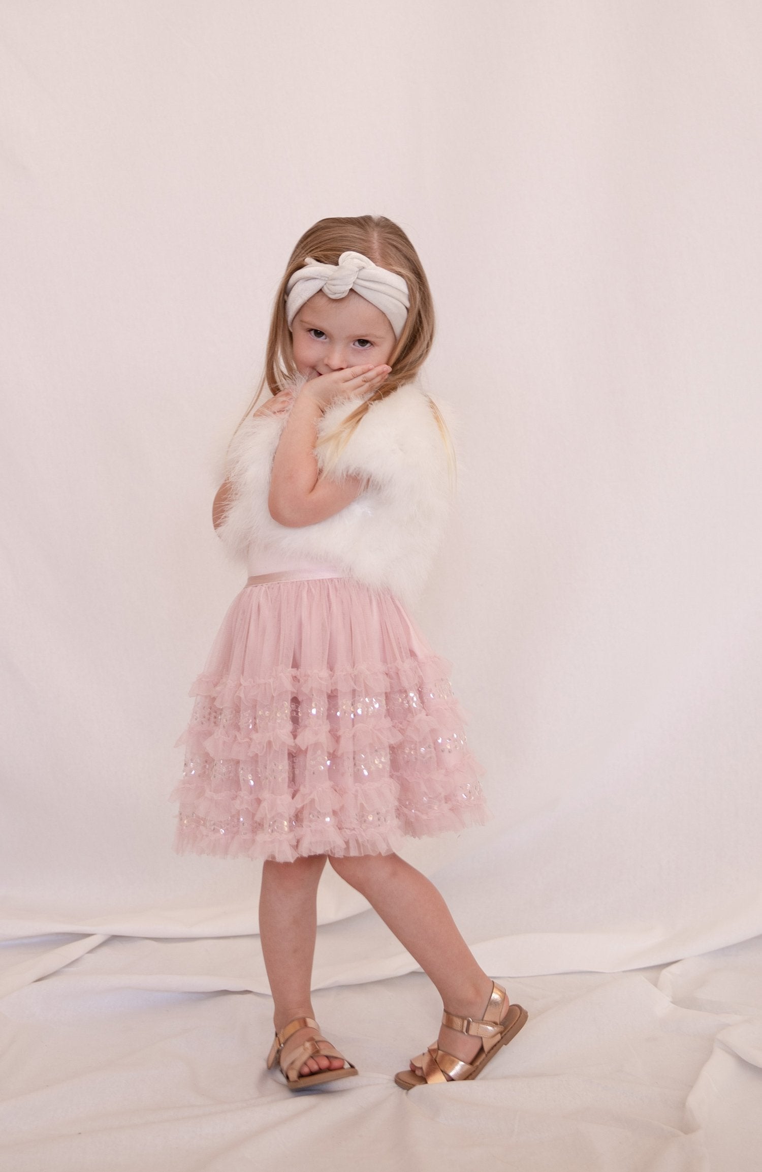 Kids Plume Bolero Snow - Mode & Affaire