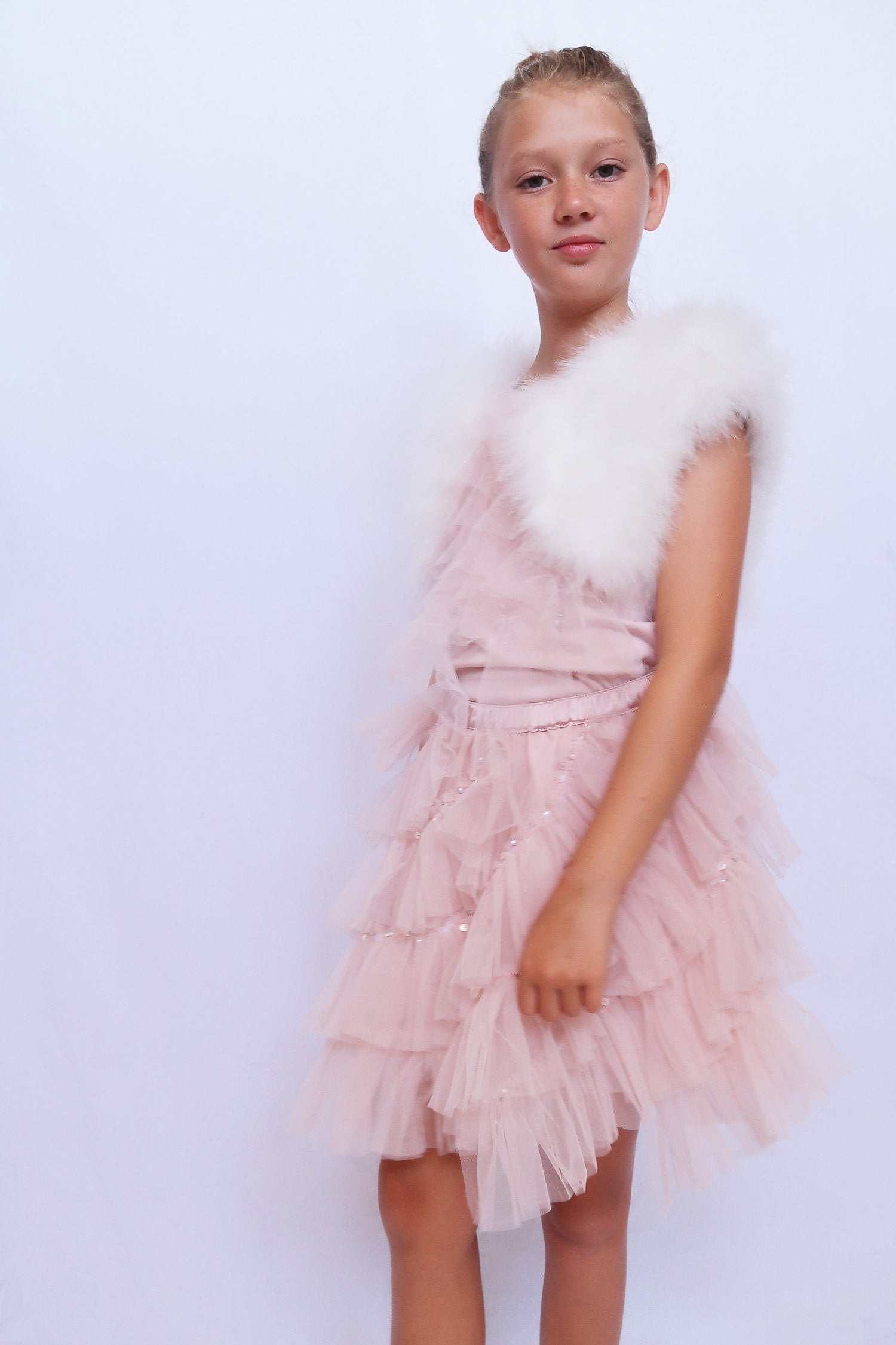 Kids Plume Bolero Snow - Mode & Affaire