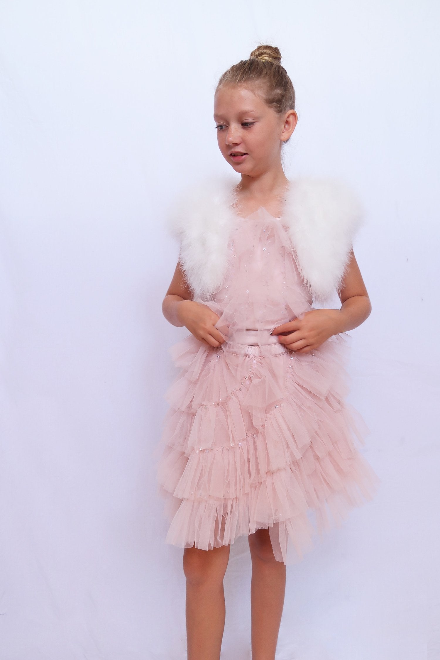 Kids Plume Bolero Snow - Mode & Affaire