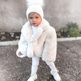 Kids Angora Beanie Snow - Mode & Affaire
