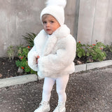 Kids Angora Beanie Snow - Mode & Affaire