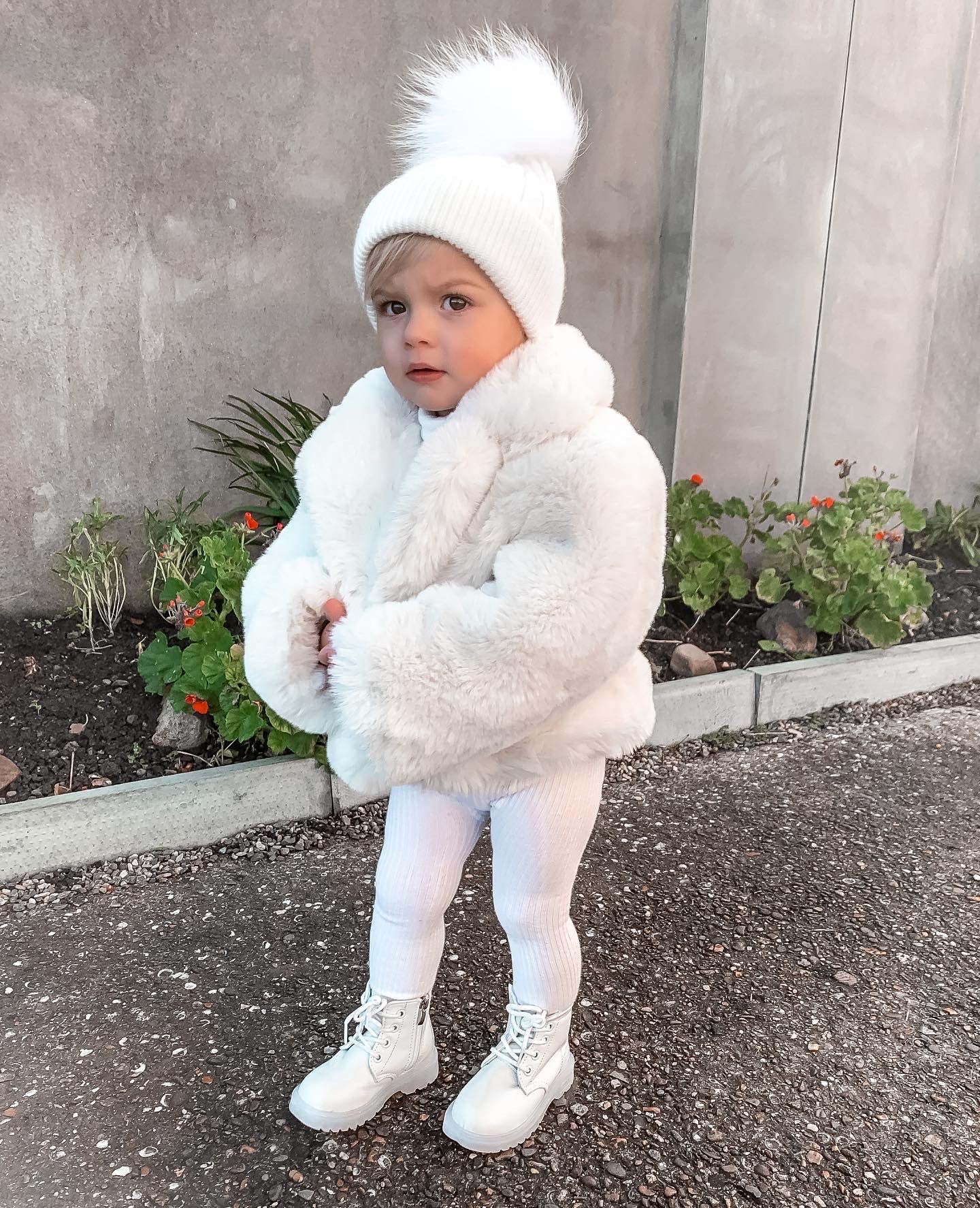 Kids Angora Beanie Snow - Mode & Affaire
