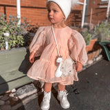 Kids Angora Beanie Snow - Mode & Affaire