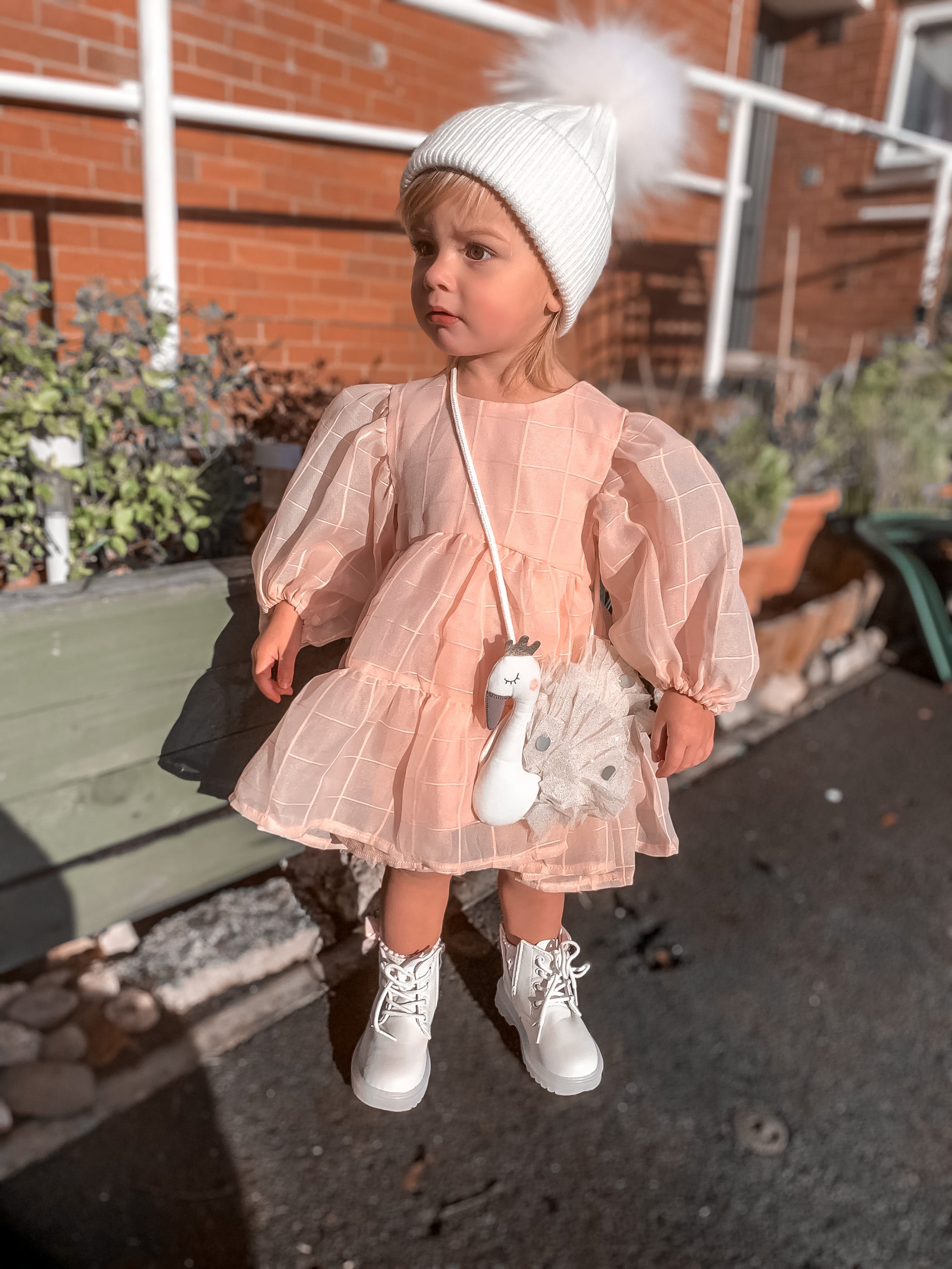 Kids Angora Beanie Snow - Mode & Affaire