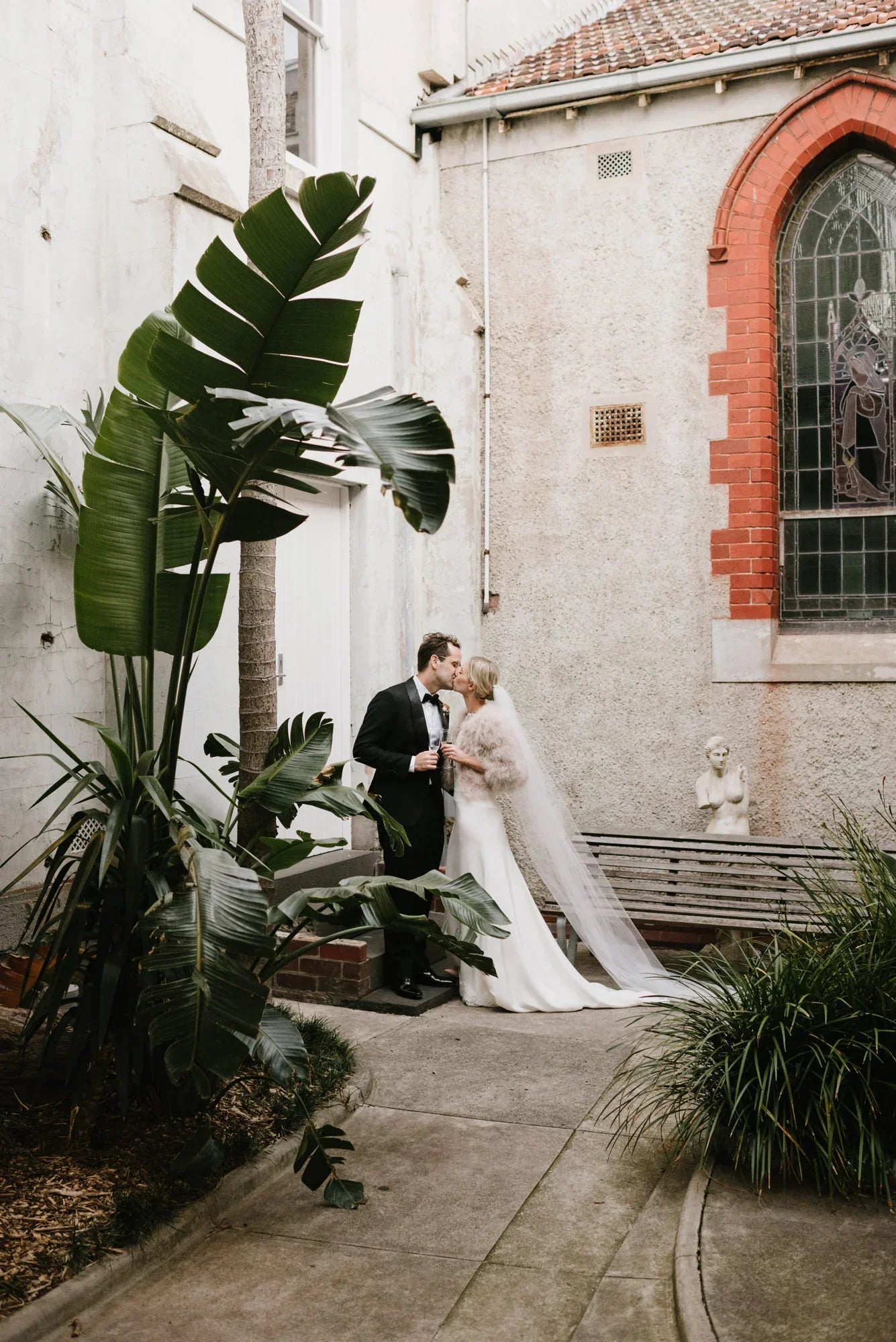 Caroline’s Dreamy Winter Wedding in Pale Pink Feathers