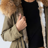 The Daily Long Parka in Khaki