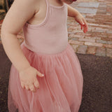 Tutu Singlet Dress in French Rose