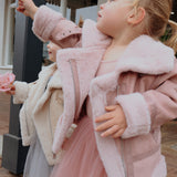 Lulu Biker Jacket in Dusty Pink