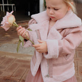 Lulu Biker Jacket in Dusty Pink