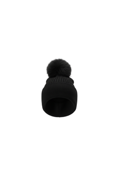 Après Angora Fur Beanie Onyx