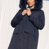 The Daily Long Parka in Navy