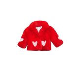 Queen Of Hearts Mini Coat Ruby