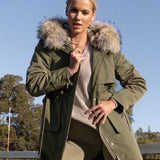 The Daily Long Parka in Khaki