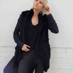 Collier Natural Fur Vest in Onyx - Mode & Affaire