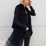 Collier Natural Fur Vest in Onyx - Mode & Affaire