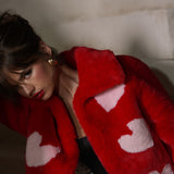 Queen Of Hearts Cropped Jacket Ruby