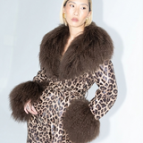 West End Coat in Leopard