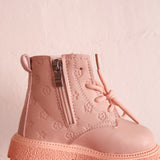 Kids Festival Boots in Dusty Pink
