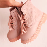 Kids Festival Boots in Dusty Pink