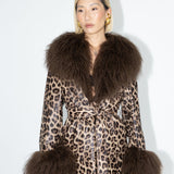 West End Coat in Leopard