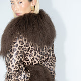 West End Coat in Leopard