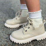 Kids Desert Boots in Sand