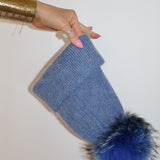 Angora Beanie Chambray