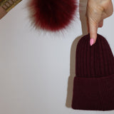 Angora Beanie  Bordeaux