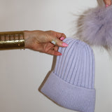 Angora Beanie Lilac