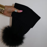 Angora Beanie Onyx