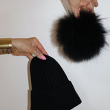 Angora Beanie Onyx