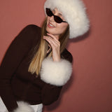 Fluffy Headband Snow