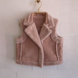 Lulu Biker Vest in Dusty Pink