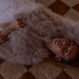 Plume Real Feather Jacket in Blush