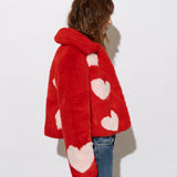 Queen Of Hearts Reverse Cropped Coat