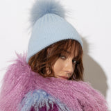 Angora Beanie Azure