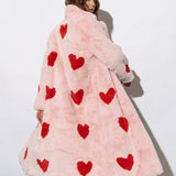 Queen Of Hearts Faux Coat